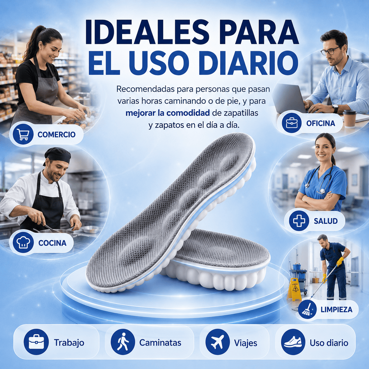 Par de Plantillas ortopédica 4D