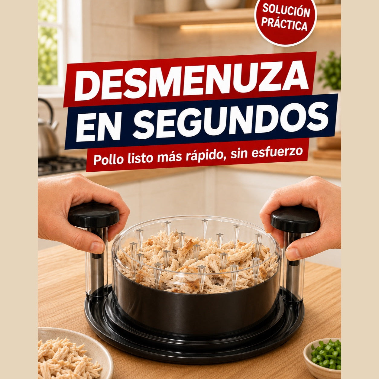 DesmenuzaPro™ – Desmenuzadora Manual de Pollo y Carne