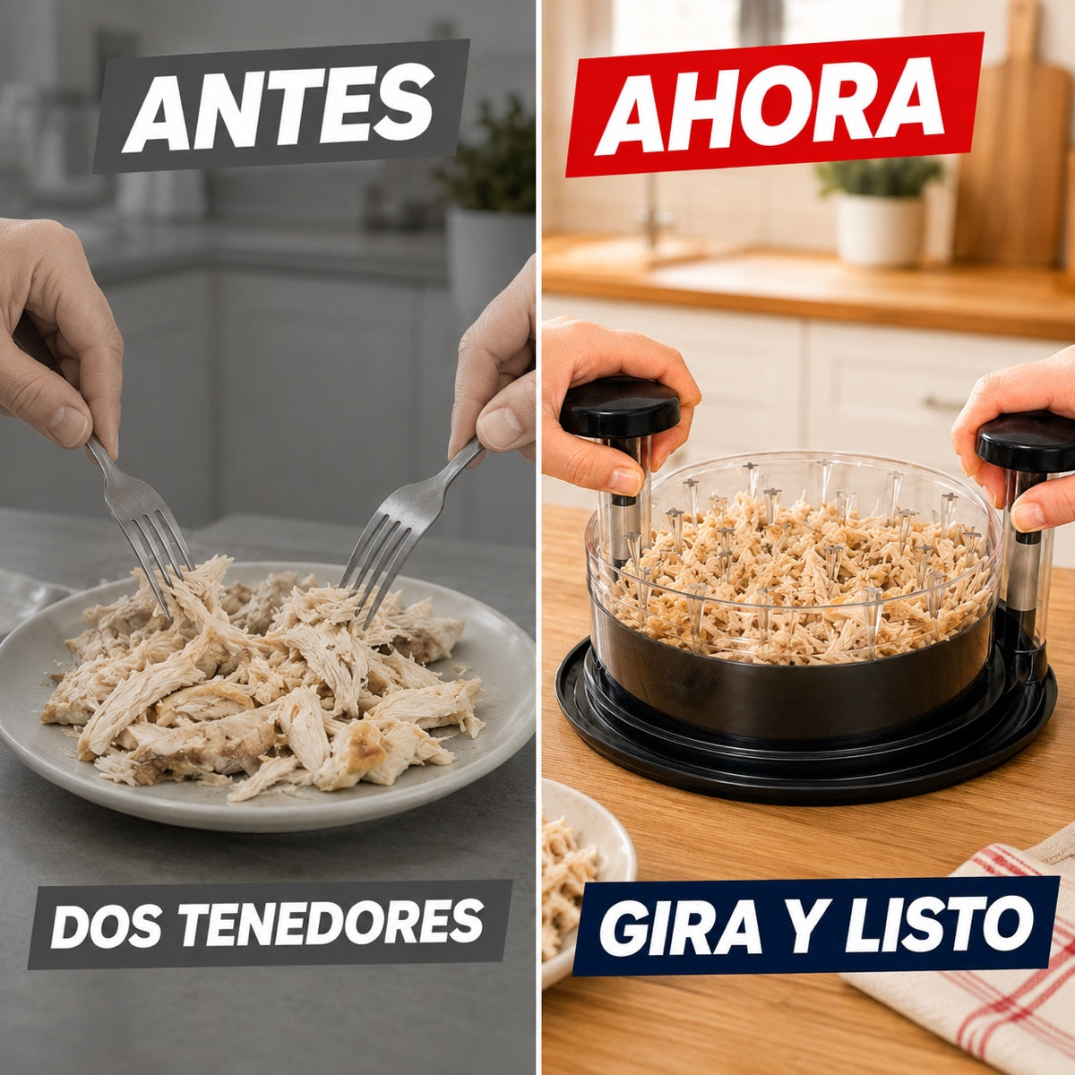 DesmenuzaPro™ – Desmenuzadora Manual de Pollo y Carne