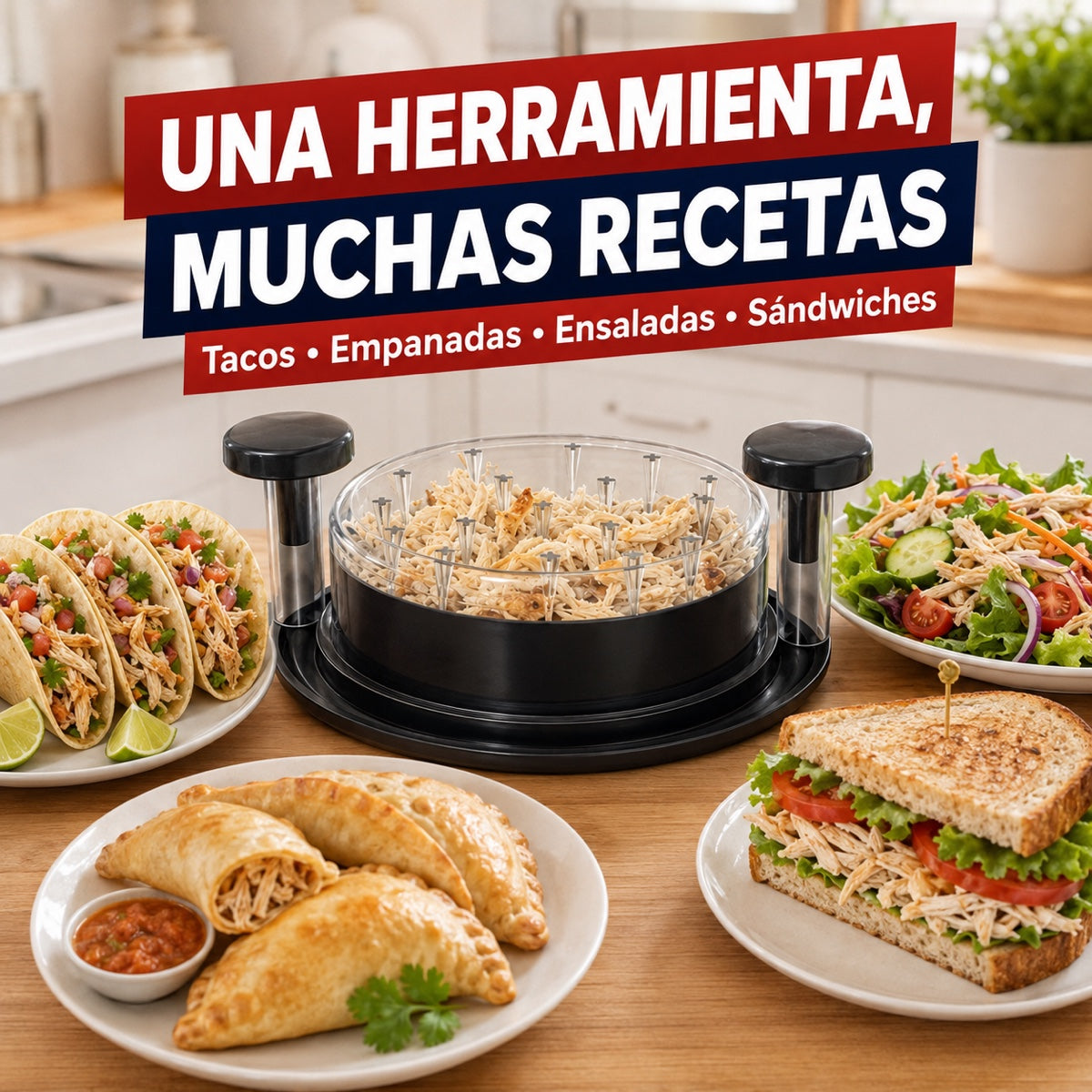 DesmenuzaPro™ – Desmenuzadora Manual de Pollo y Carne