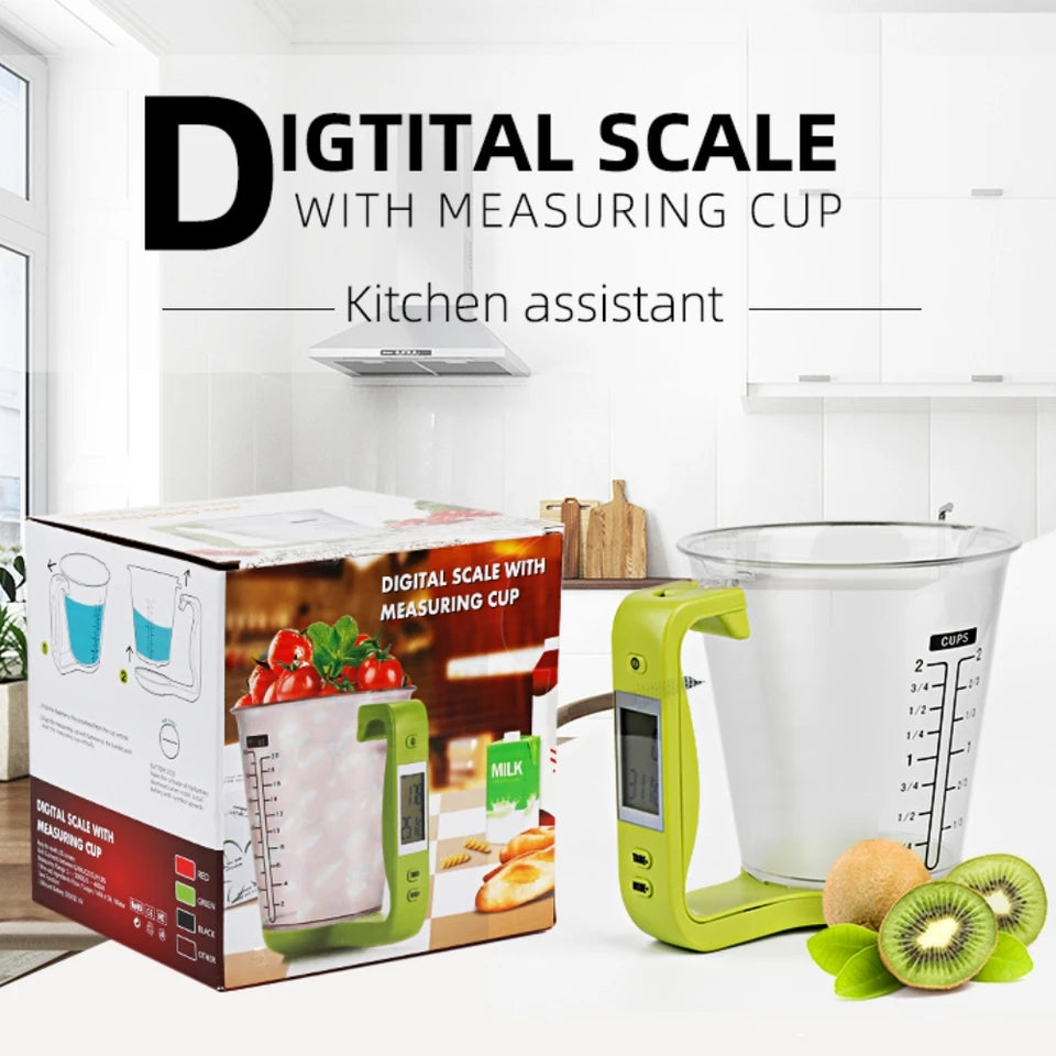 🥣 Taza Medidora Digital con Pantalla LCD