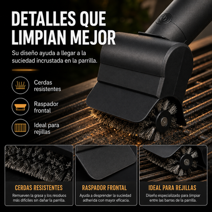 Cepillo limpiador parrilla inalambrico