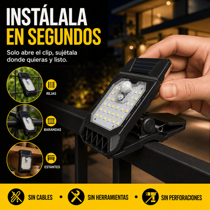 Oferta Especial 3x1 en Lampara Solar con clip