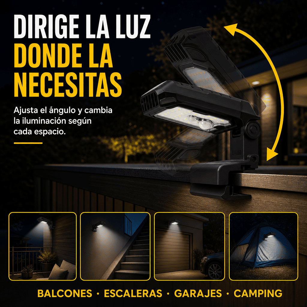 Oferta Especial 3x1 en Lampara Solar con clip
