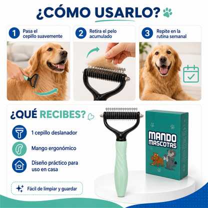 Cepillo Quita Nudos - Pelo Suave y Libre de Nudos