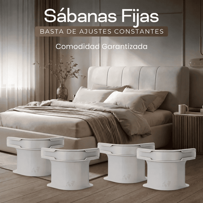 Set de 4 Sujetadores SleepLock™ – Adiós a las sábanas sueltas