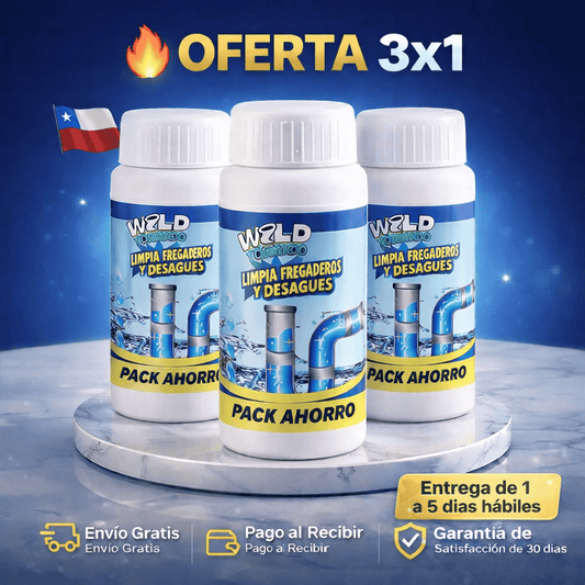 Oferta Especial 3x1 en Destapa Cañeria Express Wild Tornado