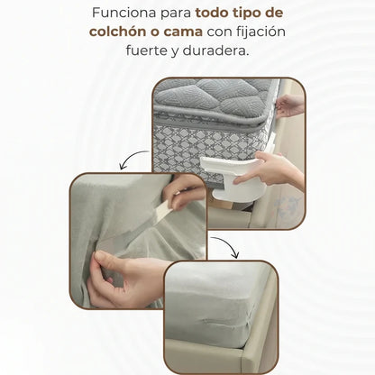 Set de 4 Sujetadores SleepLock™ – Adiós a las sábanas sueltas