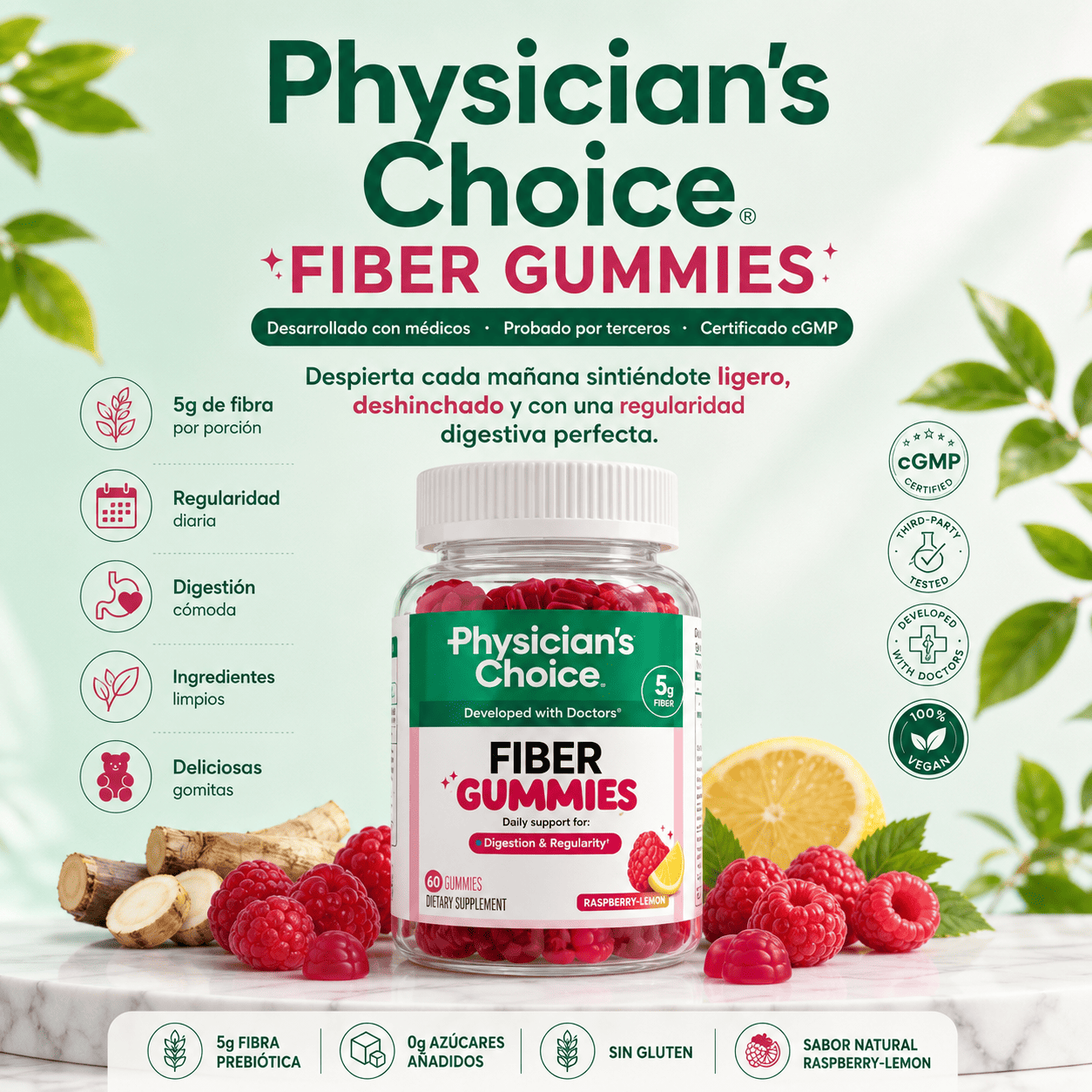 Gomitas De Fibra Physicians Choice