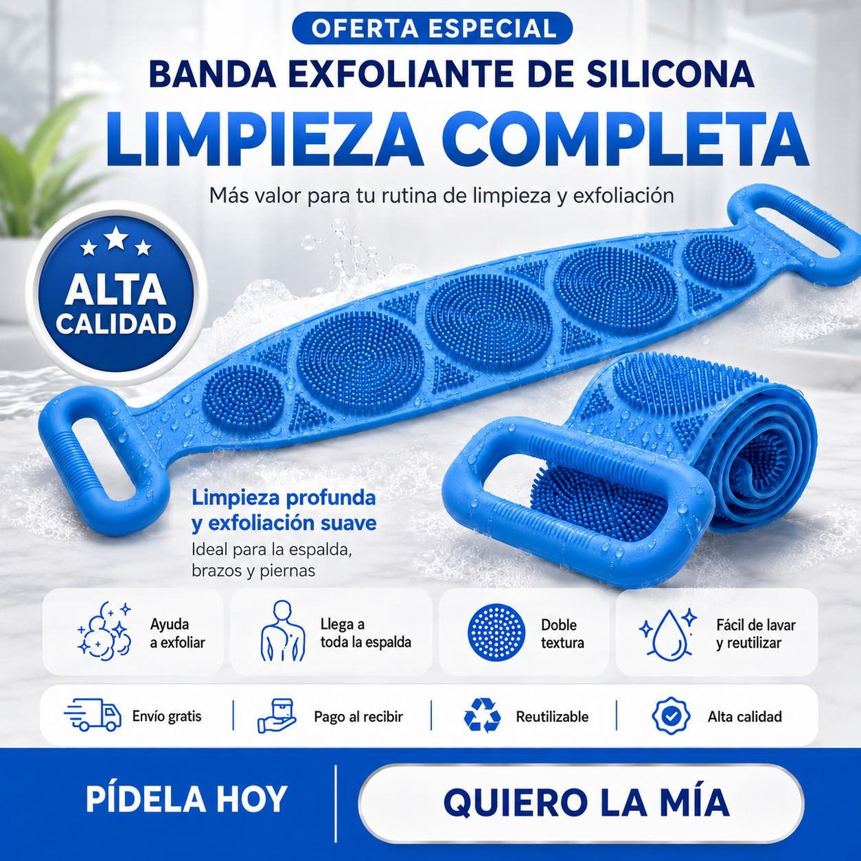 Banda Exfoliante Corporal de Silicona