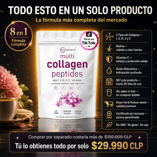 Multi Collagen Peptides – Colágeno Hidrolizado Premium