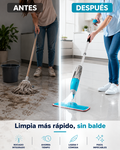 Mopa Trapero Limpiador Rociador spray