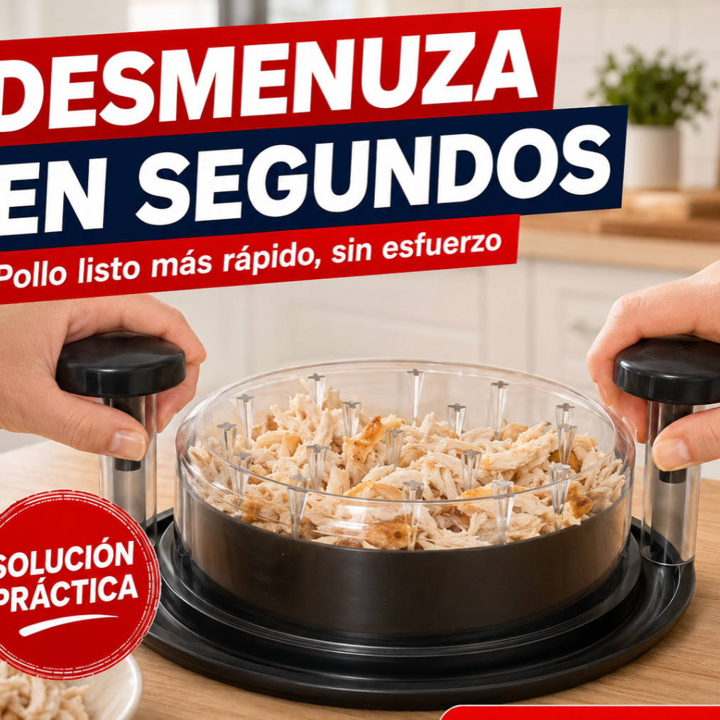DesmenuzaPro manual para desmenuzar pollo y carne de forma rápida