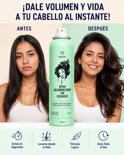 Spray Voluminizador Sin Enjuague Luckylily