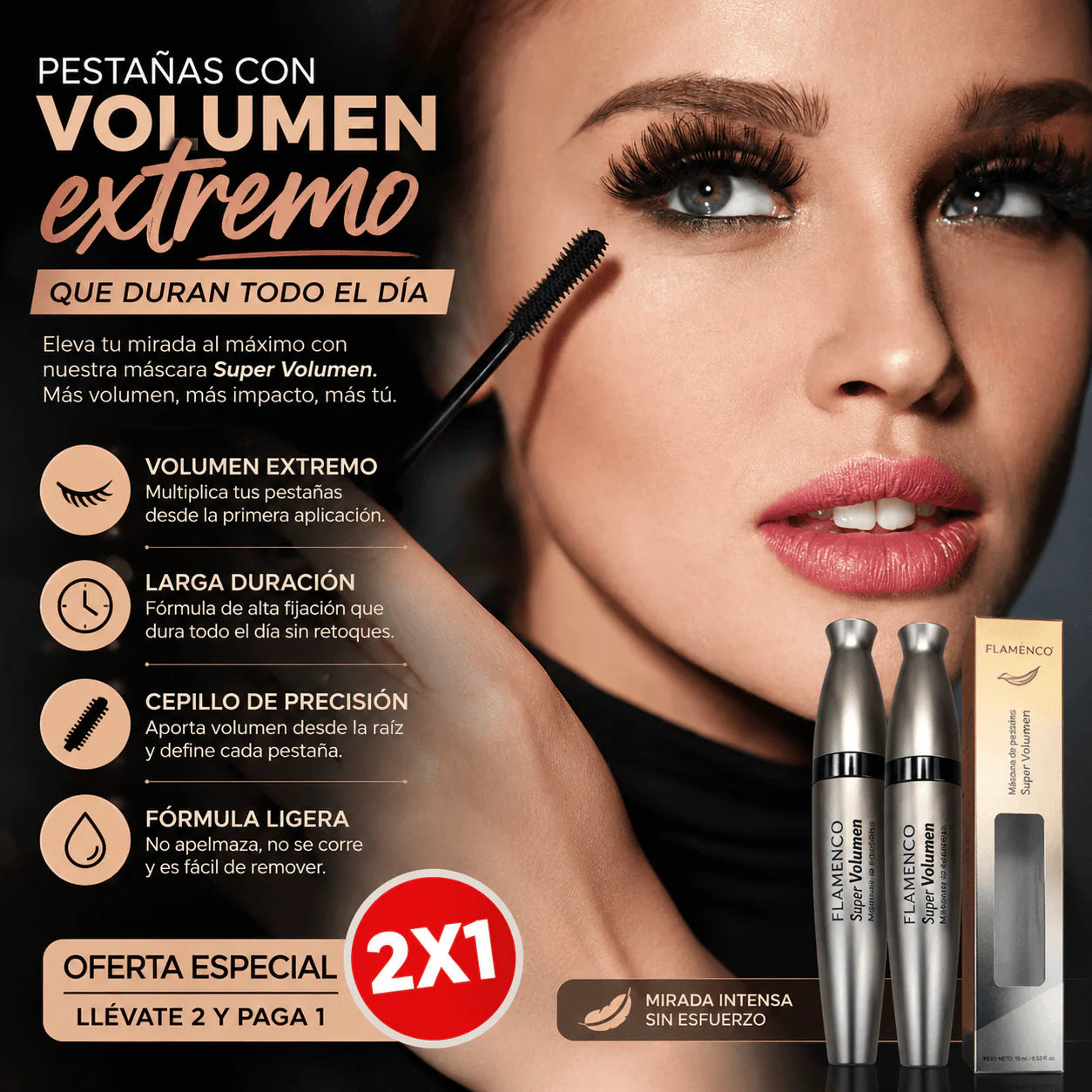 OFERTA ESPECIAL 2X1 EN MÁSCARA DE PESTAÑAS FLAMENCO